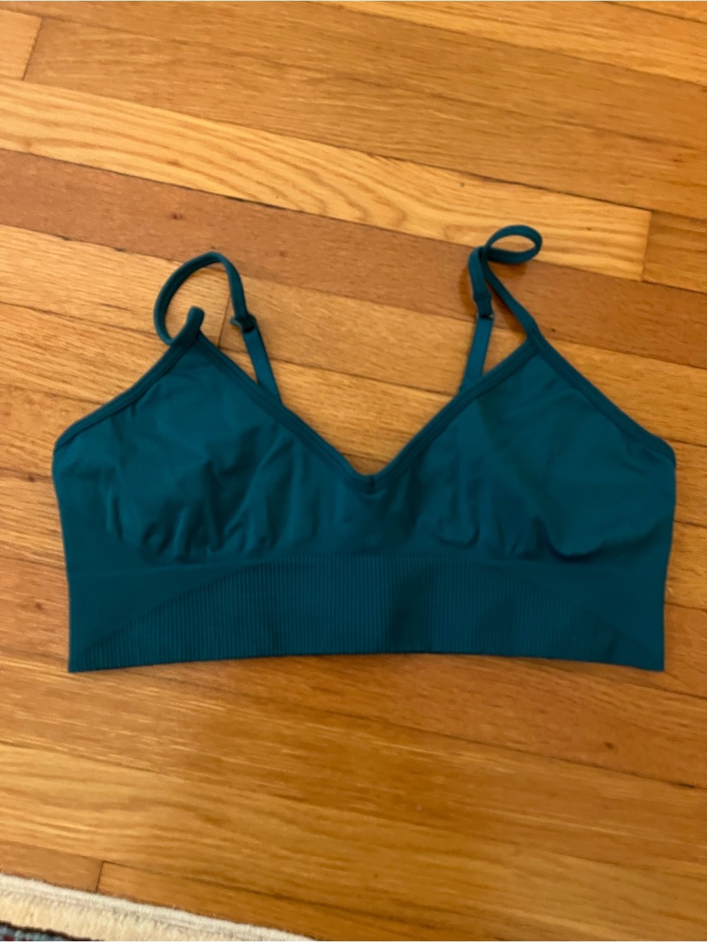 lululemon athletica Teal Adjustable-Strap Seamless Bralette